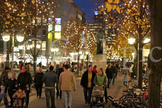 Winterbeleuchtung in der Georgstrasse